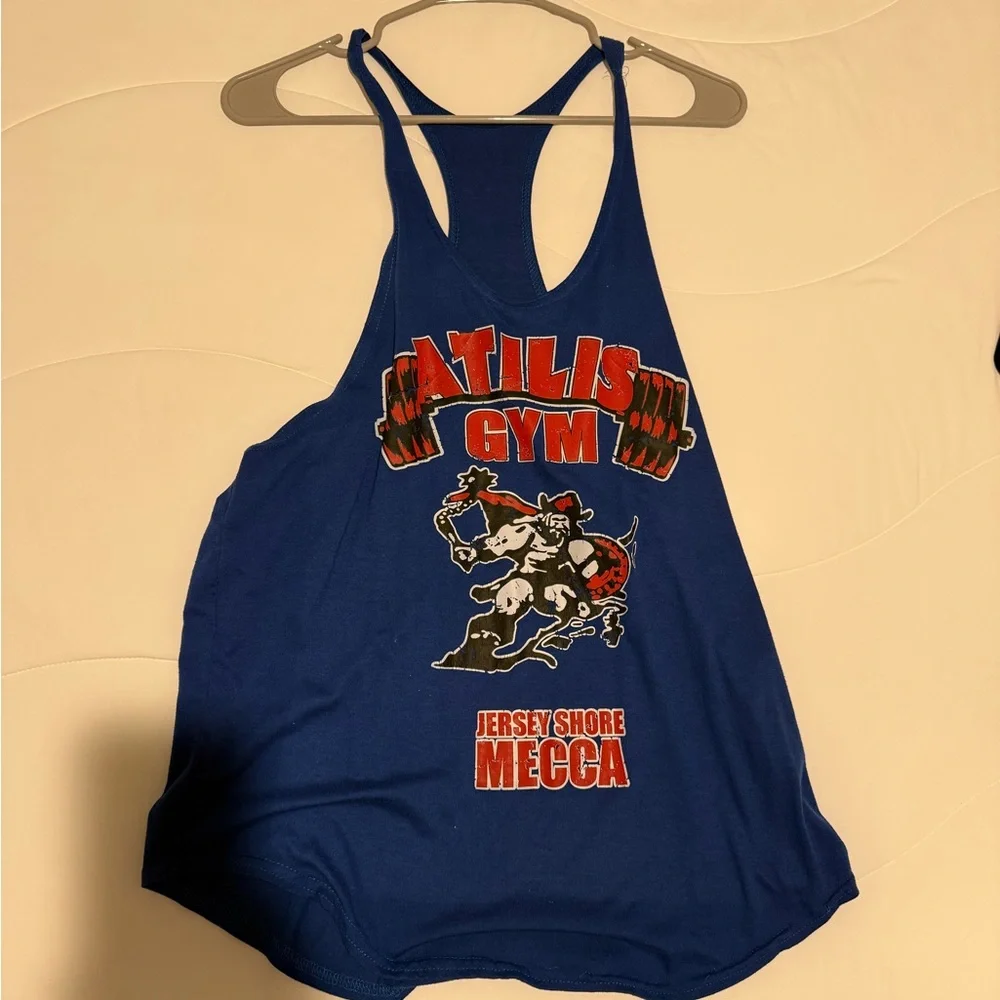 BLUE ATILIS GYM STRINGER - Picture 1 of 2